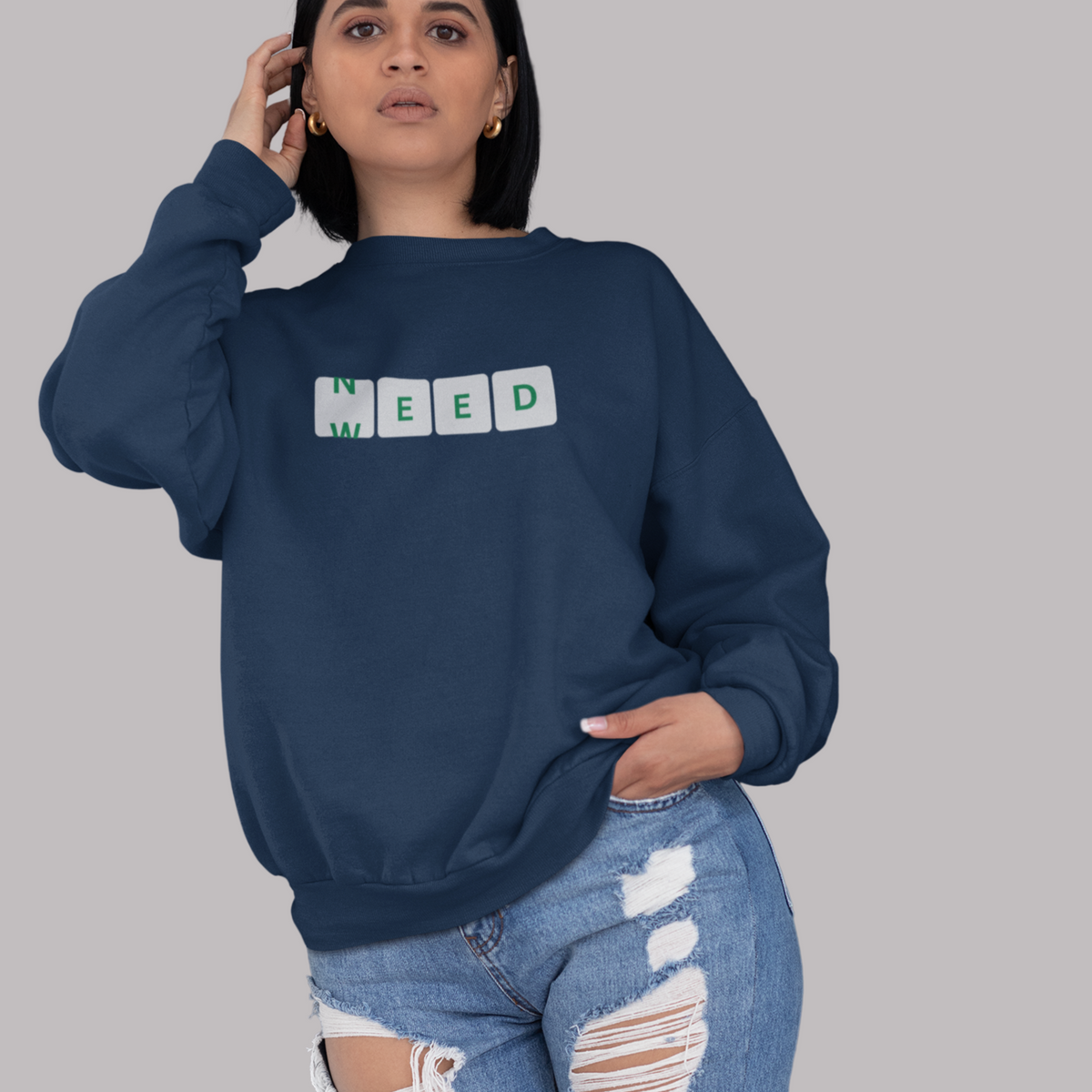 NEED WEED Oversized Heavy Premium