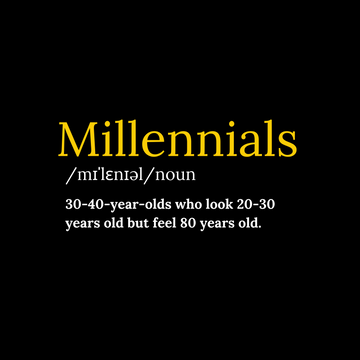 MILLENNIALS Oversized Heavy Premium