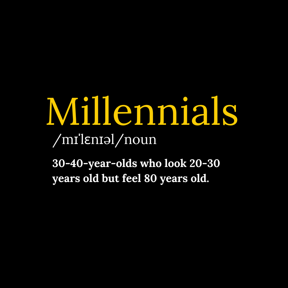 MILLENNIALS Oversized Light-Soft