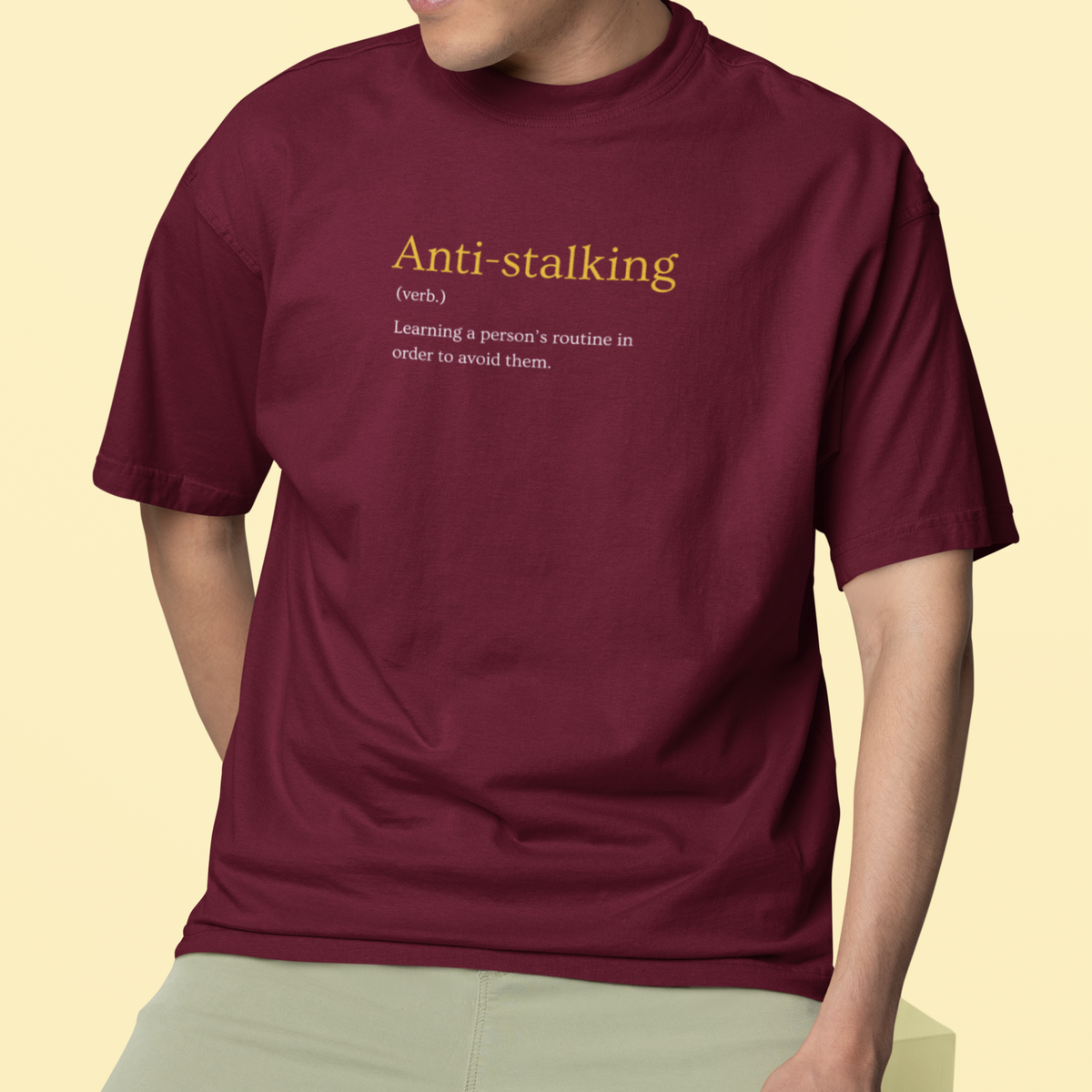 ANTI-STALKING Oversized Heavy Premium