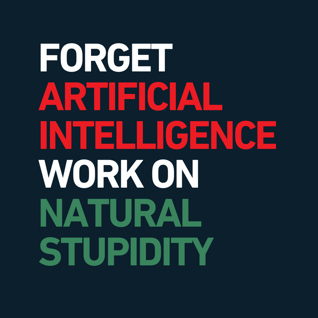 Natural stupidity Design Mockers 