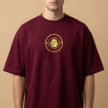 AGGRESSIVE DUCK Oversized Heavy Burgundy