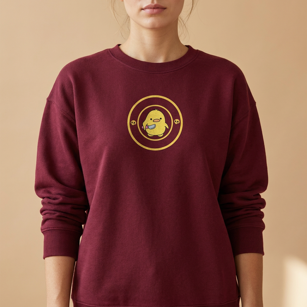 AGGRESSIVE DUCK Sweatshirt Burgundy