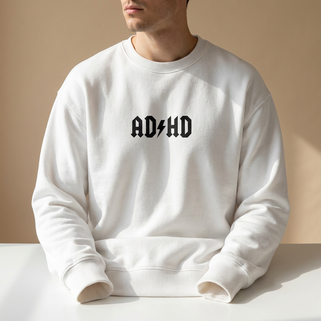 ADHD Sweatshirt White Female