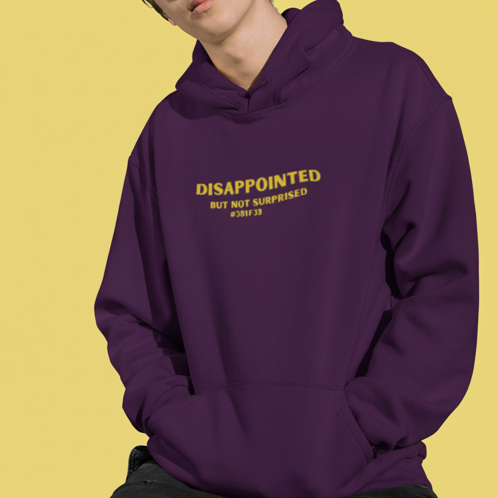 DISAPPOINTED BUT NOT SURPRISED Hoodie