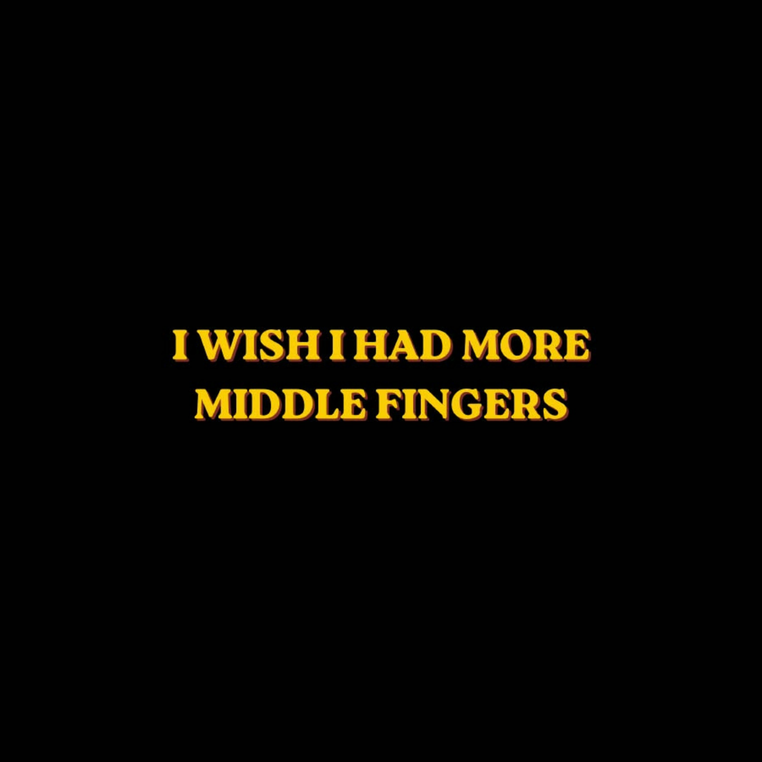 MIDDLE FINGERS Oversized Light-Soft