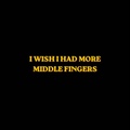 MIDDLE FINGERS Oversized Light-Soft