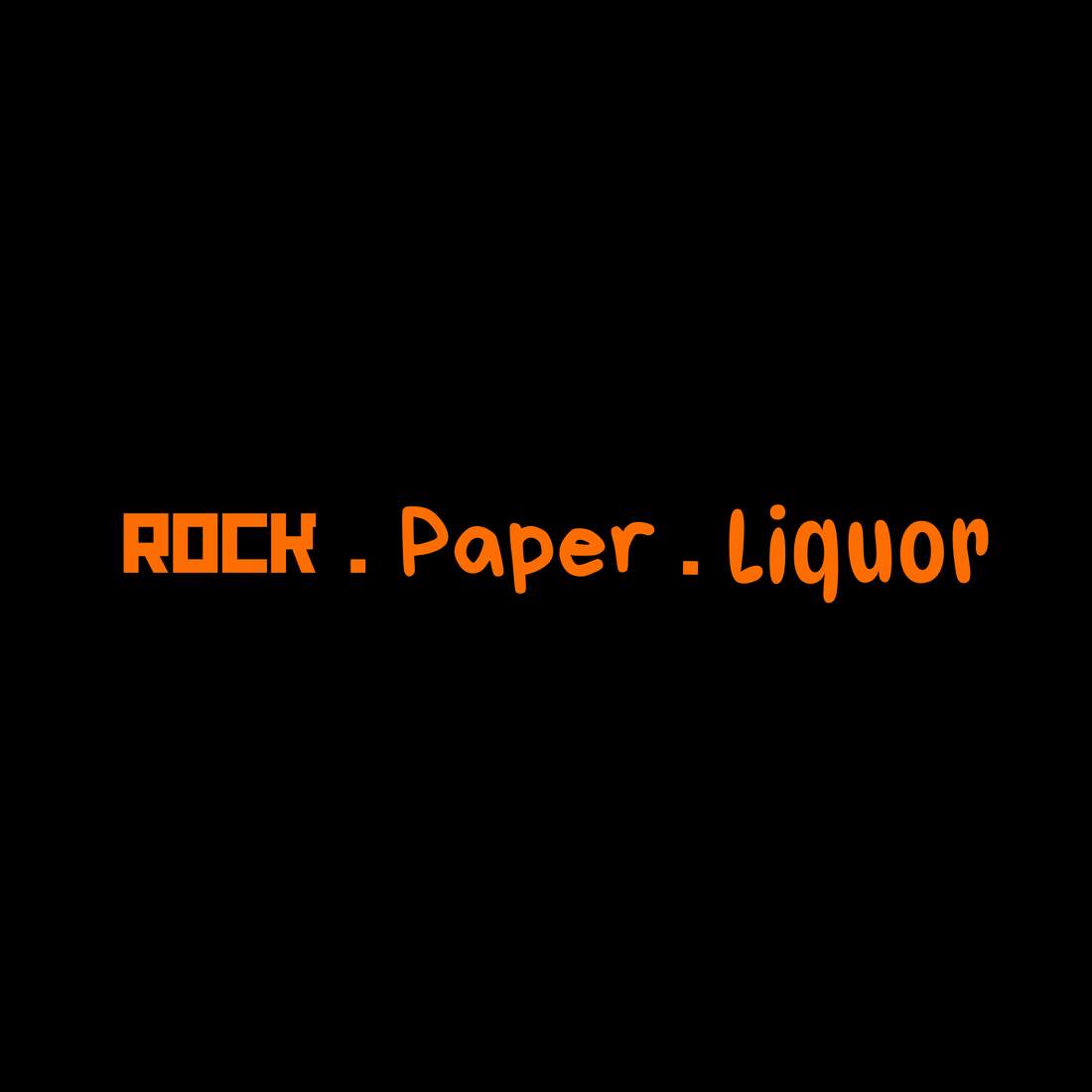 ROCK . PAPER . LIQUOR Regular Fit T-Shirt