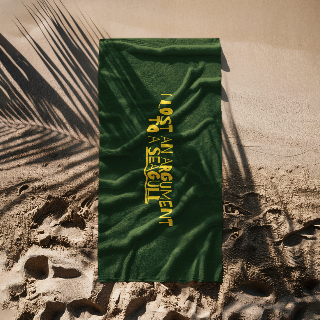 SEAGULL IN THE ASS - Beach Towel