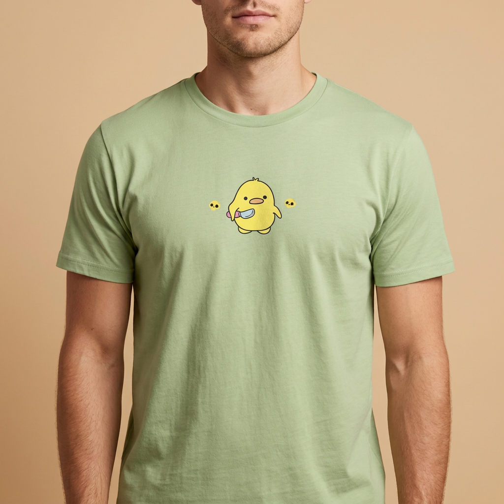 AGGRESSIVE DUCK Regular Tee Pistache Green